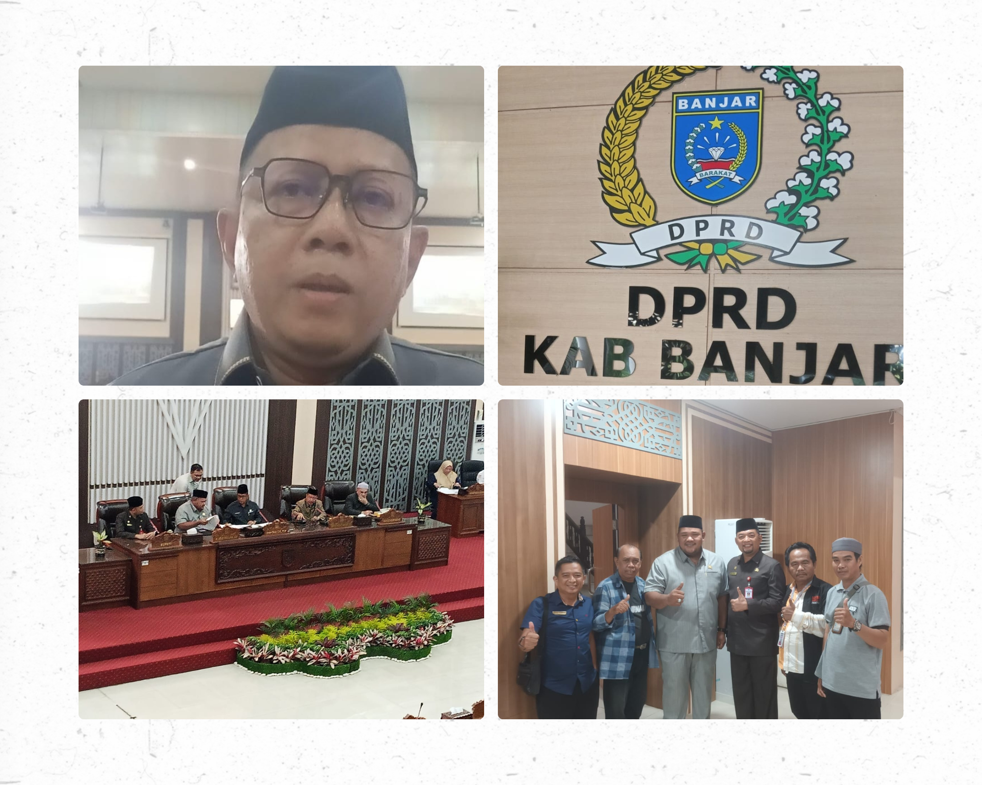 DEWAN KAB.BANJAR GELAR PARIPURNAA, SAYYID DARI FRAKSI PKS,MINTA BANTUAN HARUS TEPAT SASARAN Albescent White Colorful Soft Texture Background Photo Grid Layout Mockup P_20260122_111851_0000