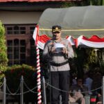 BATOLA Jelang pilkades serentak2026 Polres Batola melaksankan apel pergeseran pasukan pengamanan